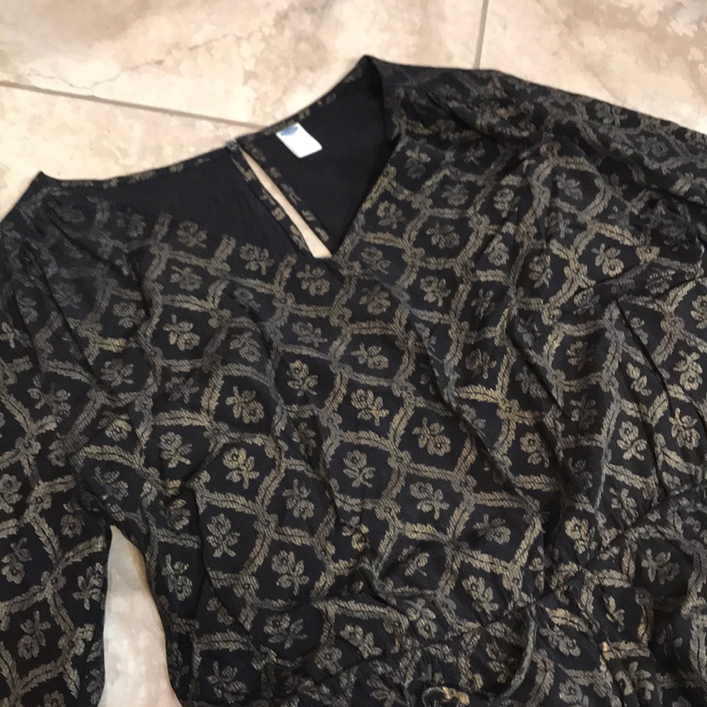 Old Navy Black and Gold Jumpsuit